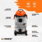 Aspiradora de Polvo y Agua 1500 W 30 Litros ASPI30L1500W- LERNEN 10 10A 4
