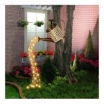 Regadera Lampara Solar Hueca Agua Led Impermeable 9 14A 1