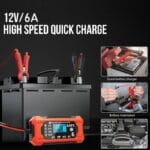 Cargador de bateria partidor inteligente 12V para Auto Moto 4 18A 1