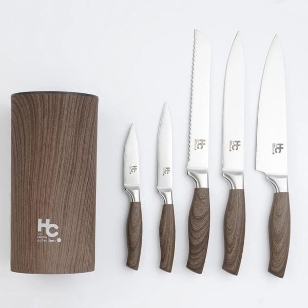Set Cuchillos 5 Unidades Acero Inoxidable JUST HOME COLLECTION