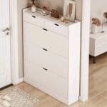 Zapatero Organizador con 3 Puertas y 2 Cajones, Capacidad 12 Pares Element Design 2 1A 193