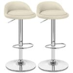 Pack 2 SILLA BAR ROUND / Crema/Beige 1 1A 201