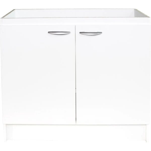 KHOR - Mueble lavaplato melamina 100 cm blanco