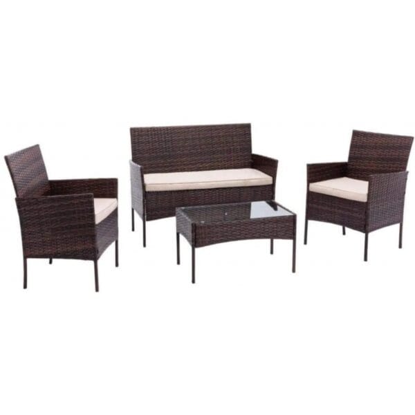 Juego Living de Terraza Rattann Sintético
