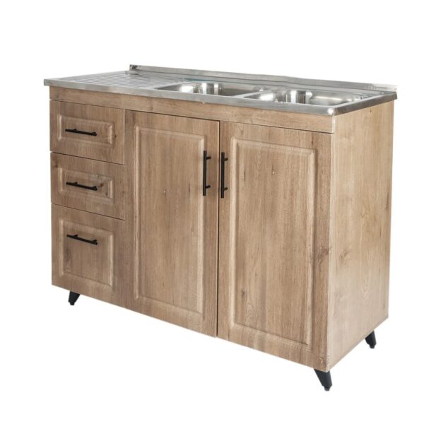 Mueble Lavaplatos Domsa Derecho Nogal 120x50x90cm