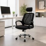 Silla Oficina escritorio Ergonómica Giratoria Casa Bella Con Apoyacabezas Negro Prime 1 1A 238