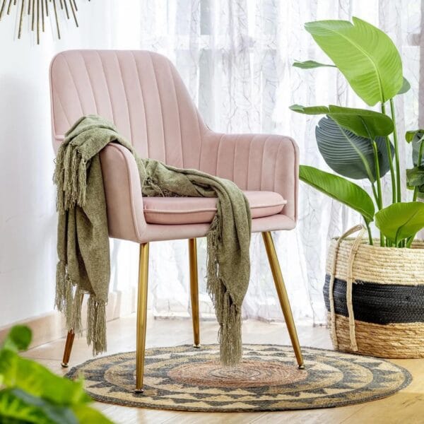 Silla Jaca Rosado 85x58x58 cm - JUST HOME COLLECTION