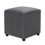 Puff Silla Gris Felpa 45x45x45 1 1A 90