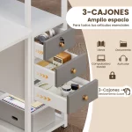 Escritorio Biblioteca Con Cerraduras 140x60x110cm Con Estanteria Reversible Cajones Trabajo 2 2 27