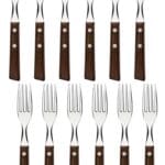 Pack 12 Tenedores De Mesa Tramontina Tradicional Mango Madera 2 2A 144
