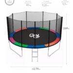 Cama Elástica 14ft 4,27 mts con Malla seguridad y Escalera 2 2A 184