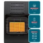 Estufa a Gas 15 Kg Gas FEL-1440 Negro FENSA 2 2A 47