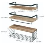 Kit Repisas Flotantes De Pared Estante Organizador Baño 2 2A 64