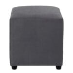 Puff Silla Gris Felpa 45x45x45 2 2A 85
