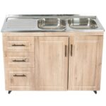 Mueble Lavaplatos Domsa Derecho Nogal 120x50x90cm 3 3A 218