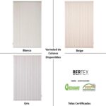 Cortina Vertical Screen 130cm ancho x 230cm alto Persiana Beige BERTEX 3 3A 227