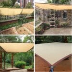 Toldo cuadrado 3x3 Sombra Cubierta Jardín Terraza verano 3 4A 101