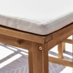 Set 4 Pisos Bar Natural Madera de Acacia con un Estilo Boho Chic Just Home Collection 4 4A 161