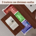 ELEMENT DESIGN | Mesa De Centro 4 in 1 con Doble Cubierta Elevable Marrón 5 5 24