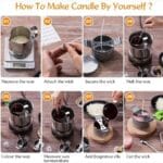 Kit De Fabricación De Velas Para Principiantes, 153 Piezas Mundo Magia 5 5A 65