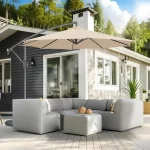 Quitasol Lateral 3 mts. ajustable e impermeable para jardín - ELEMENT DESIGN 6 6 3