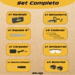 Motosierra Inalámbrica 8 Belida + 2 Baterías 3 Belita 8 1