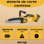 Motosierra Inalámbrica 8 Belida + 2 Baterías 5 Belita 8 3