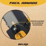 Motosierra Inalámbrica 8 Belida + 2 Baterías 6 Belita 8 4
