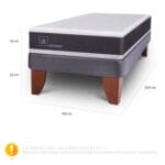 Cama Europea CIC Ortopedic 1,5 plazas 4 CIC Europea Ortopedic 15 2 1