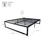 Cama BM Bamboo 2 Plaza 9 1
