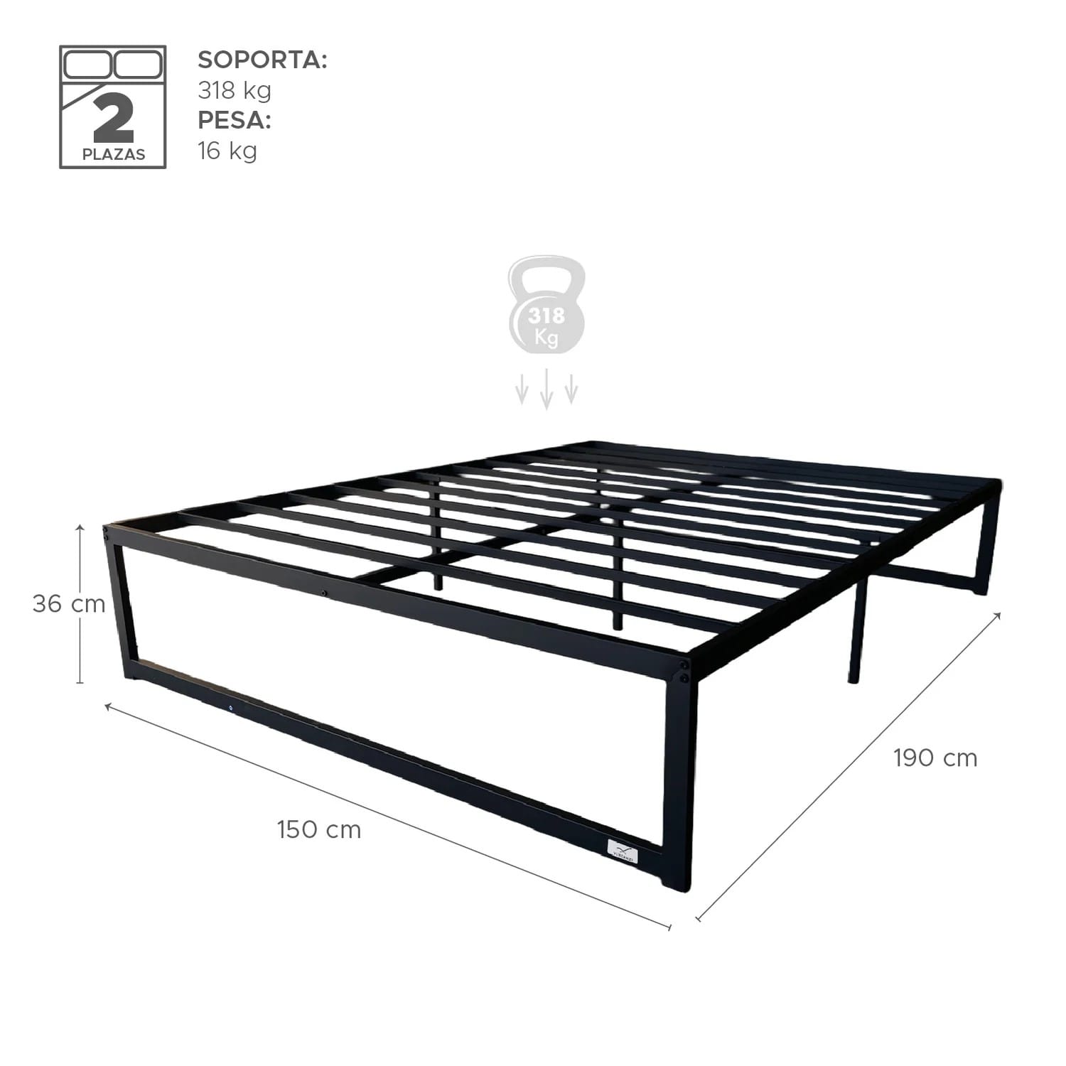 Cama BM Bamboo 2 Plaza 9 1