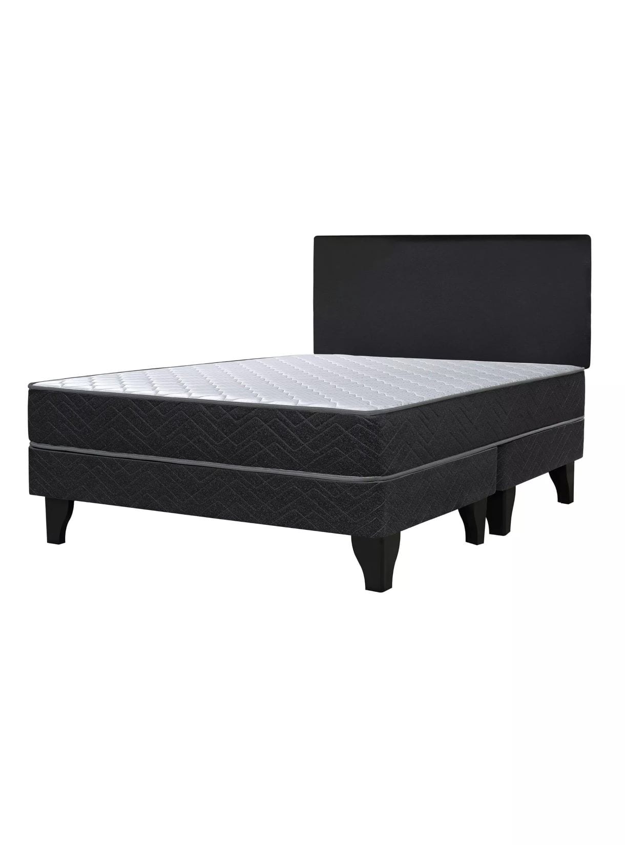 Cama Europea Apolo Black 2P BD Respaldo - 6 Cama Europea Apolo Black 2P BD Respaldo 6 1
