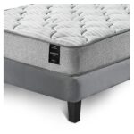 Combo Cama Cannon 1.5 Plaza Textil + Respaldo Gris 3 Cannon Still 2