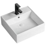 Lavamanos Encimera Wasser / 45,5x4,5x12 cm + Grifería 5 DOMSA 844B 4 2