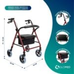 Andador Burro - Asiento y Canasto Pro GLOMED 3 GLOMED RLS010 1