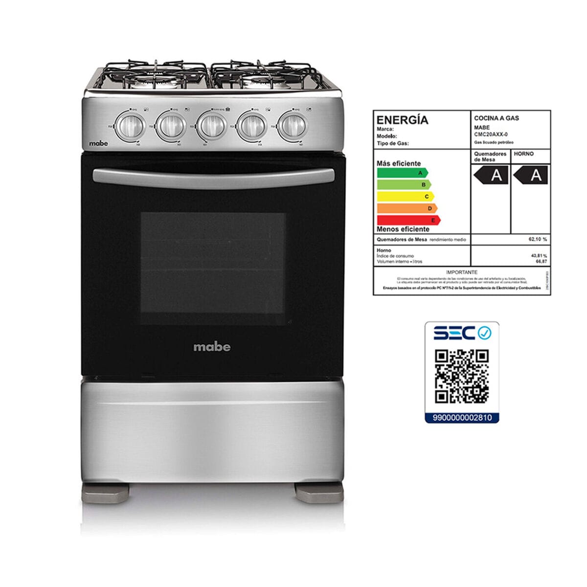 Mabe 4P CMC20AXX - 1 Mabe 4P CMC20AXX 1 2