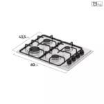 Encimera a Gas 4 Platos MCE 435E T MADEMSA 4 Mademsa MCE 435ET 1