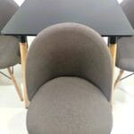 Mesa Negra Sillas Mariposas 5