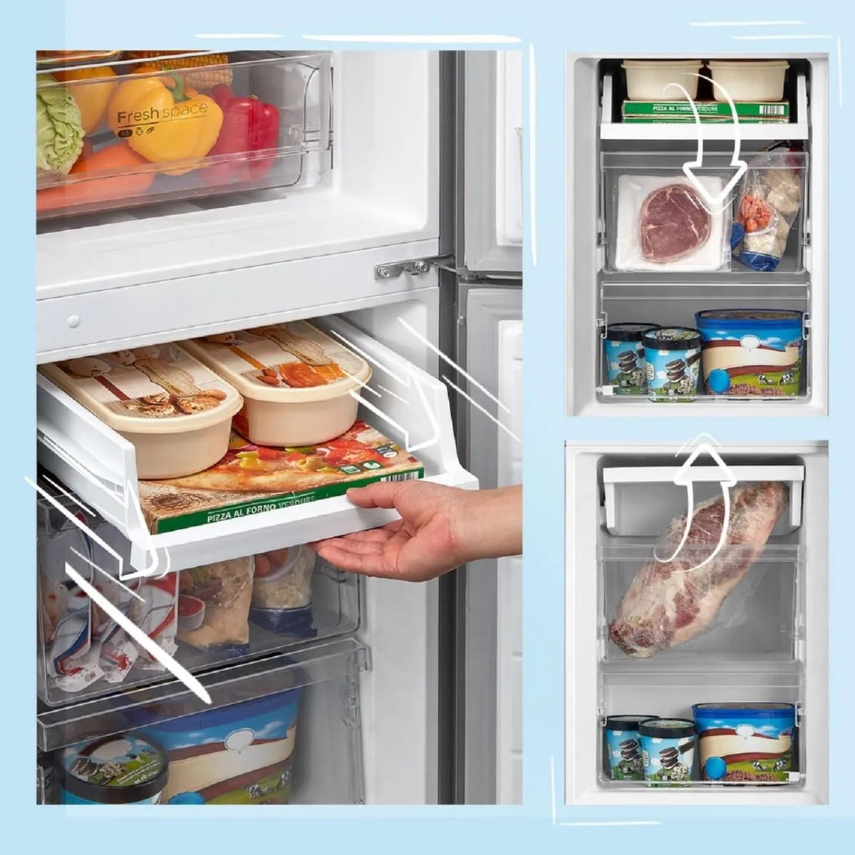 Midea 174lts MDRB241FGE50M 6