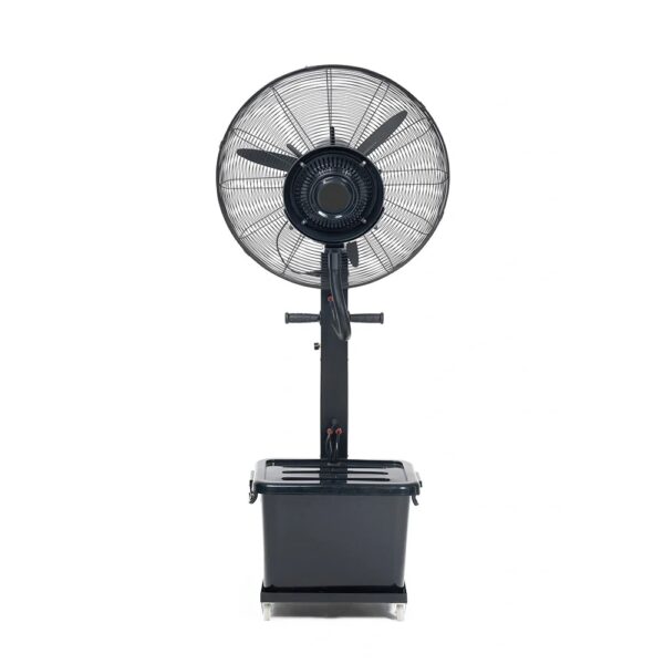 Ventilador Nebulizador Industrial 26" con Agua Negro