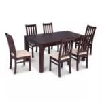 Comedor Ñuble Rectangular 67x99x160 cm 6 sillas CIC 1 Nuble