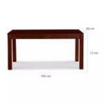 Comedor Ñuble Rectangular 67x99x160 cm 6 sillas CIC 4 Nuble 2