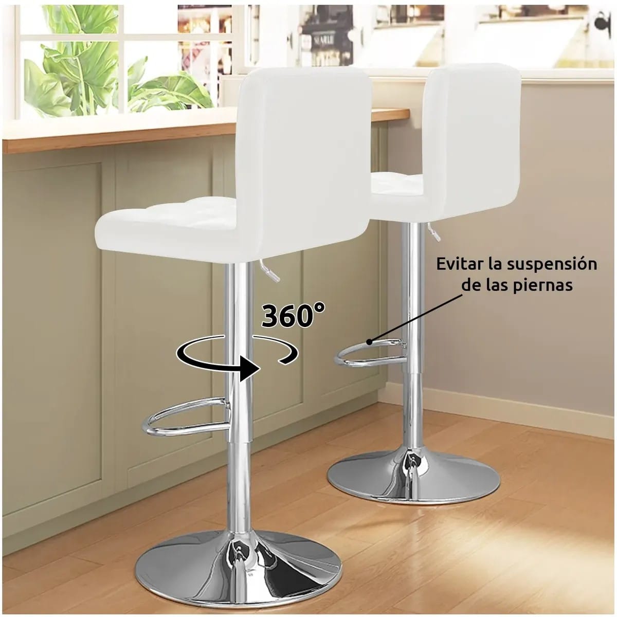 Par taburete Confy Negro 6