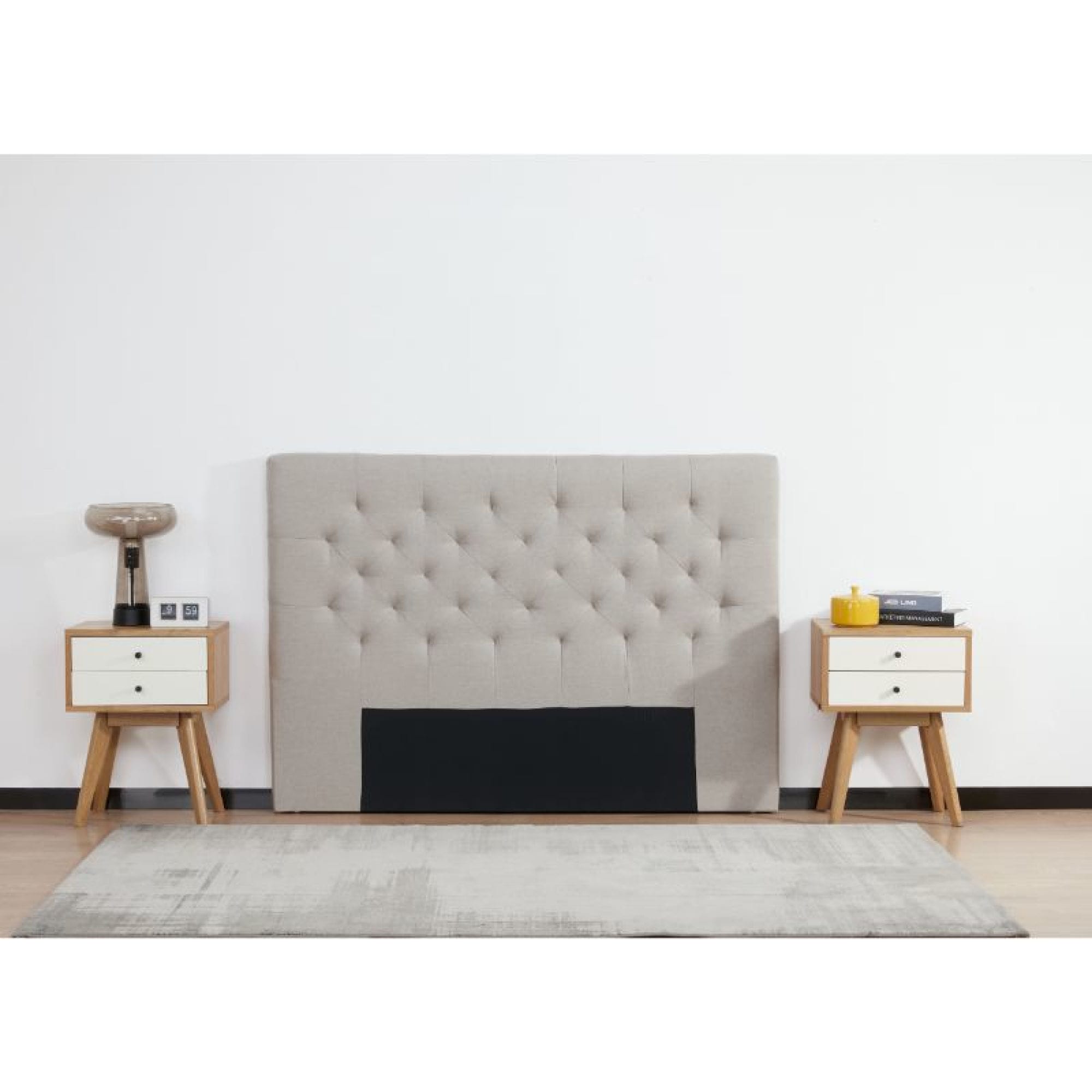 Respaldo Beige Boton 2P 1