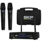 SKP | MICROFONO DOBLE INALAMBRICO SKP UHF 300D 1 SKP UHF 300D