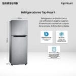 Refrigerador Gris 236 Lts Top Mount RT22FARADS8/ZS SAMSUNG 2 Samsung 236lt 3