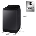 Lavadora Carga Superior 15KG Eco Bubble™ Samsung 3 Samsung WA40F15E4CZS 15KG 2