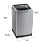 Lavadora Carga Superior 20 Kg Care 20 SZ FENSA 10 Silver Care 20SZ 10