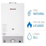 Calefont 10 litros Gas licuado Tiro natural Splendid 3 Splendid BEYOND 10L