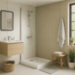 Mampara Fija 70 x 185 cm Vidrio Templado STRETTO 2 Stretto Fija 700x800x6mm 1